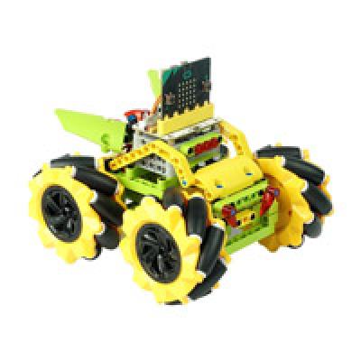 Mecanum wheel remote control car kits for Micro:bit programming building block