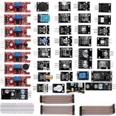 37 in1 Sensor Kit Individually Packaged Sensors Modules Starter Set for Arduino Mega2560 ESP8266