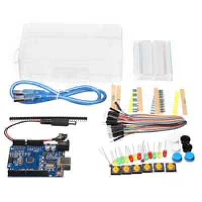 Basic Development Board Kit For Arduino With Box LED Button Breadboard