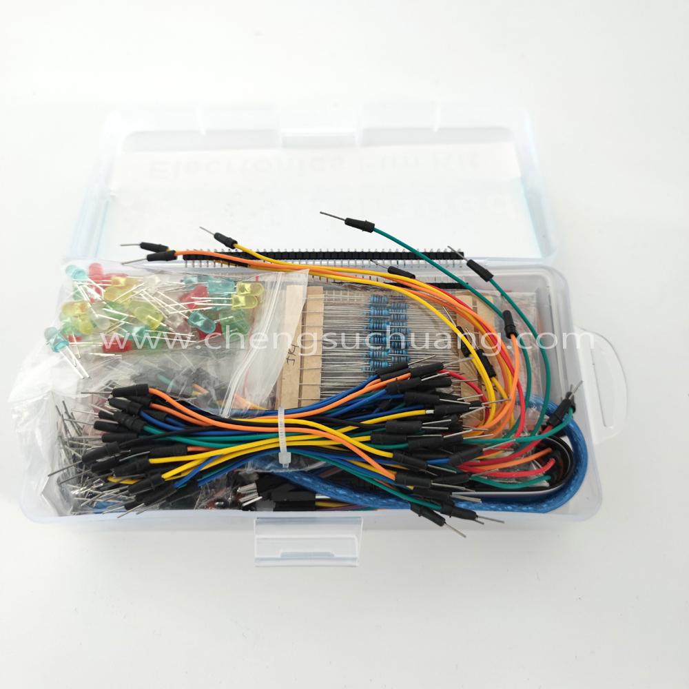 Electronic Fun Kit Bundle with Breadboard Cable Resistor, Capacitor, LED, Potentiometer for Arduino, Raspberry (3).jpg