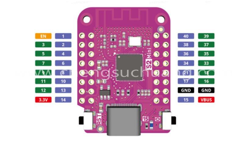 size of ESP32-S2 4MB Flash 2MB PSRAM Wifi Development Board.jpg